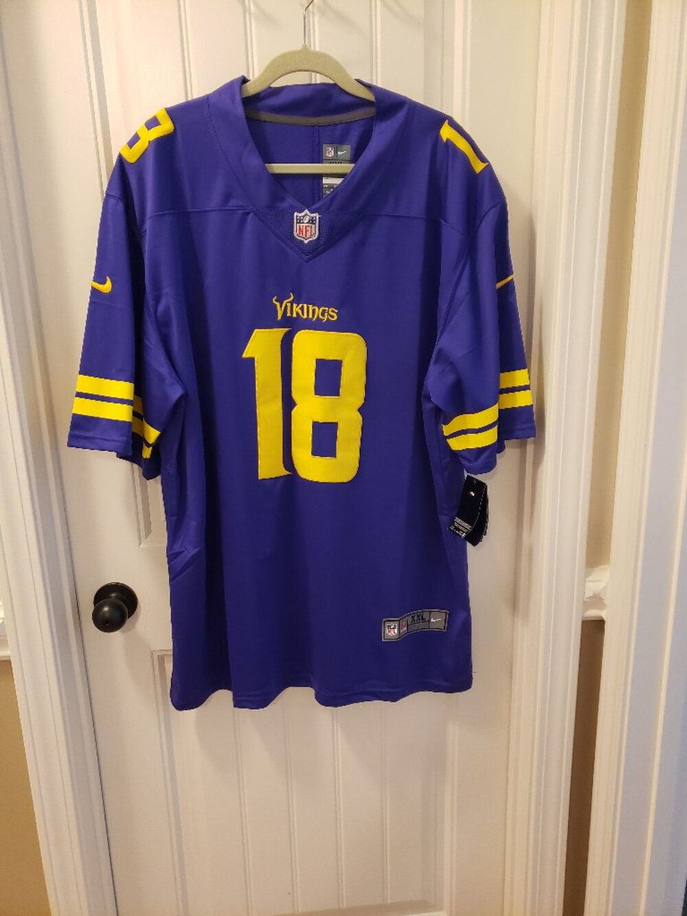 NFL Minnesota Vikings #18 Justin Jefferson Men's Football Jersey - NIKE